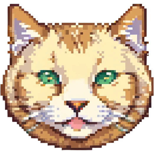 cute cat face emoji with :3 expression emoji