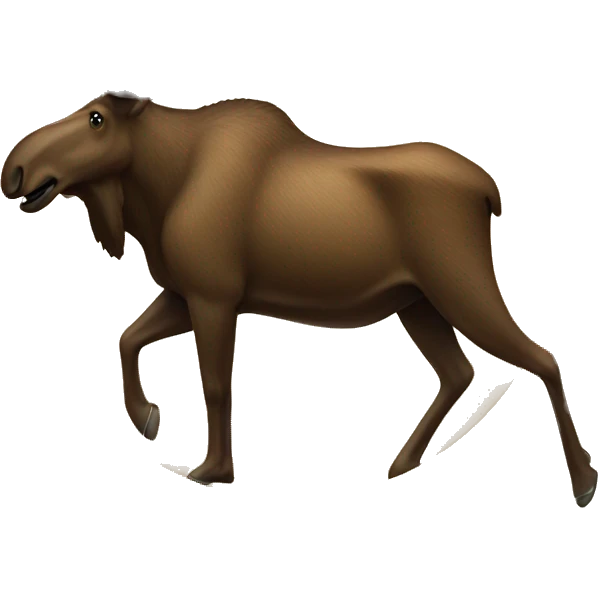 Hunting moose emoji