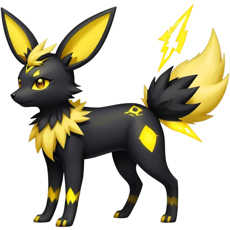 Umbreon-Jolteon-Fakemon-hybrid -fusion- full body emoji
