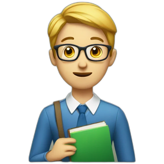 listens to the teacher attentively and with interest emoji