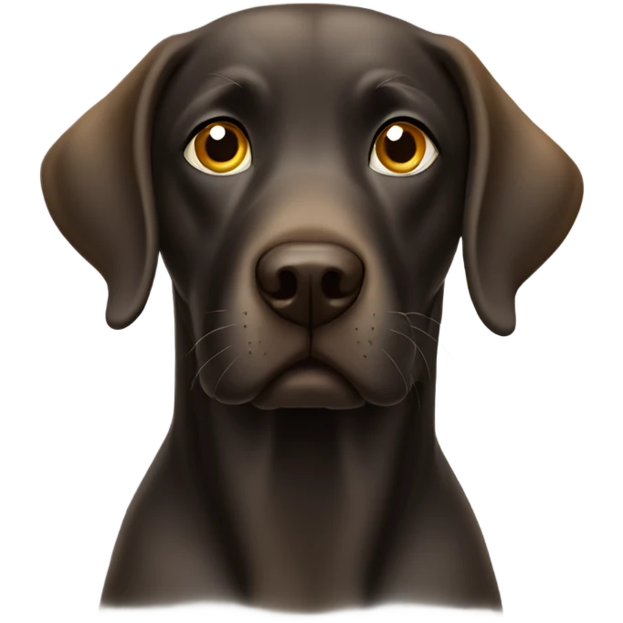 Labrador retriever being cross eyed  emoji