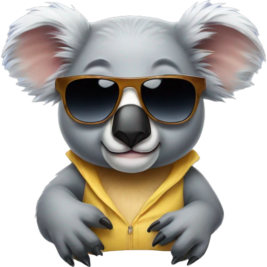koala wearing sunglasses emoji