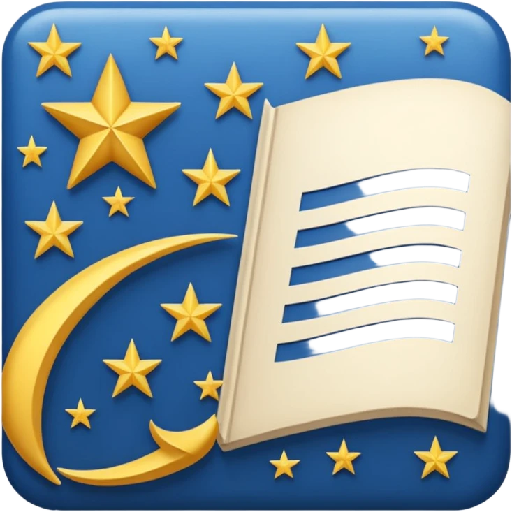 日の丸と星が書かれた国旗 emoji