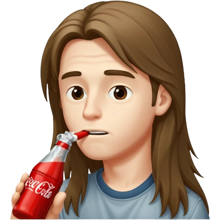 boy with long hair sneefing coke emoji