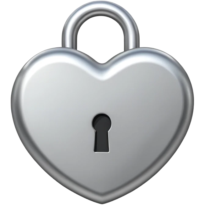 heart shaped lock emoji