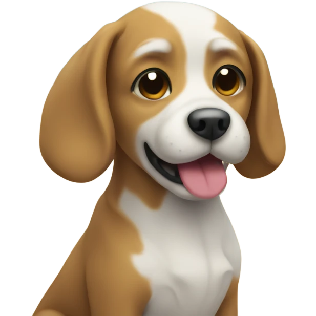 Dog on beach emoji