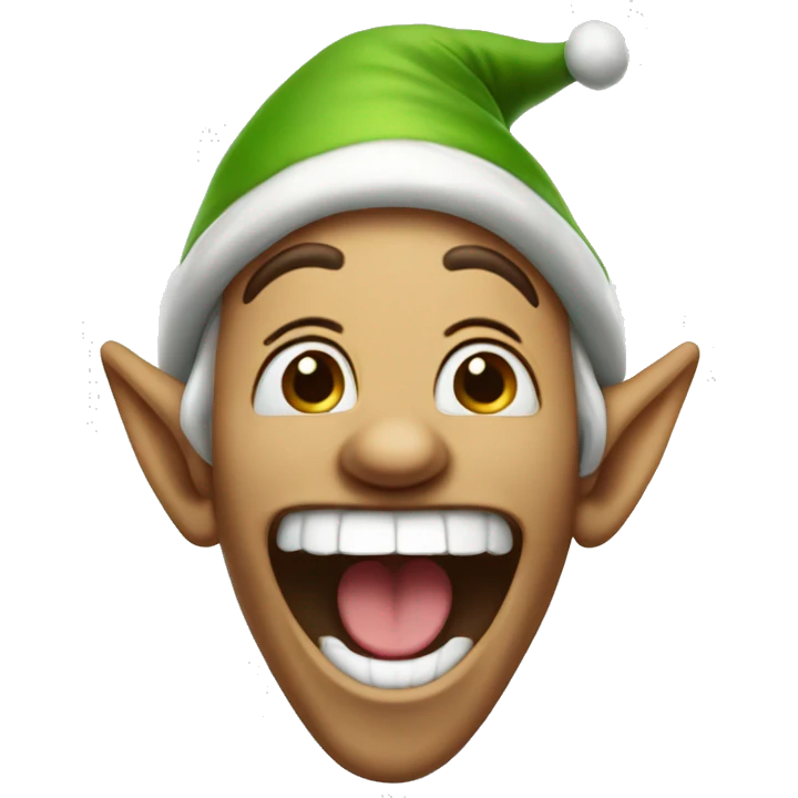 elf laughing uncontrollably emoji