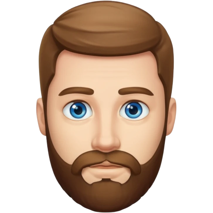 Beard with eyes emoji