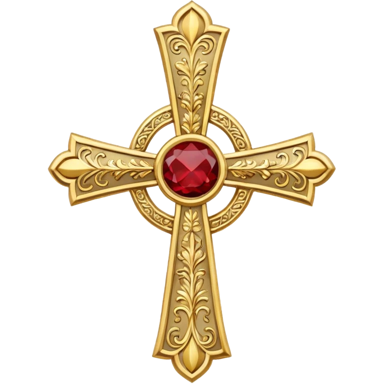 Eastern Orthodox cross. Transparent bakgrundl. emoji