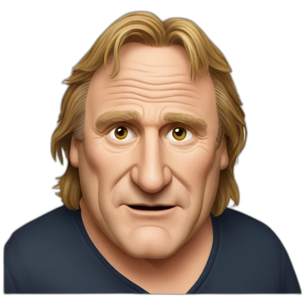 Gérard Depardieu, buvant du vin emoji