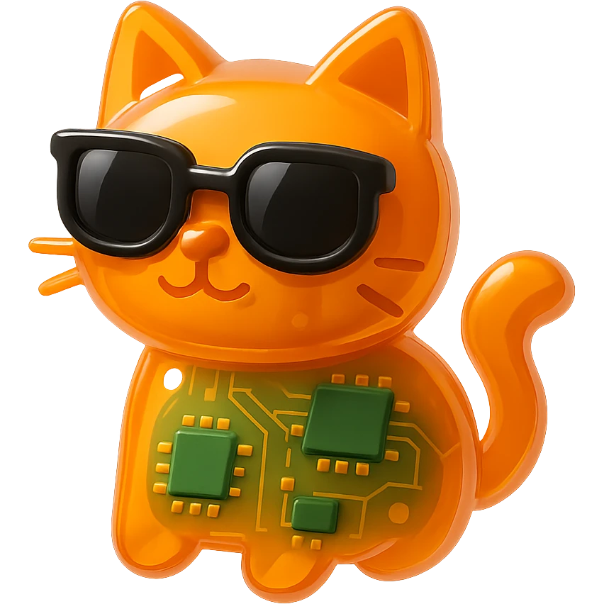 Cat wearing sunglasses emoji