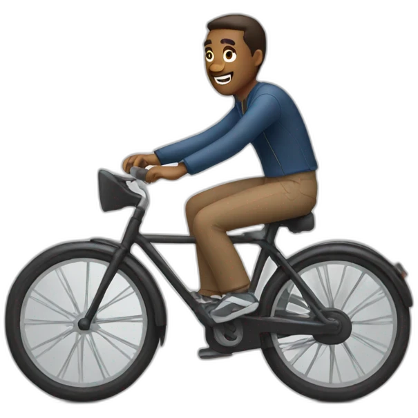 Man on bike emoji