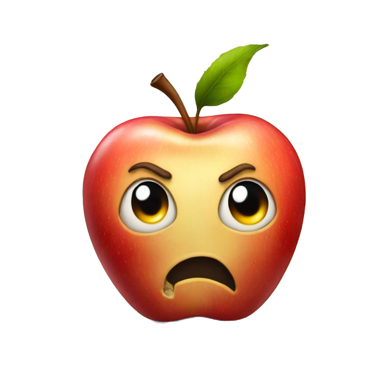Apple rotten to the core  emoji