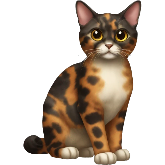 Tortoiseshell Cat Breed Full Body emoji