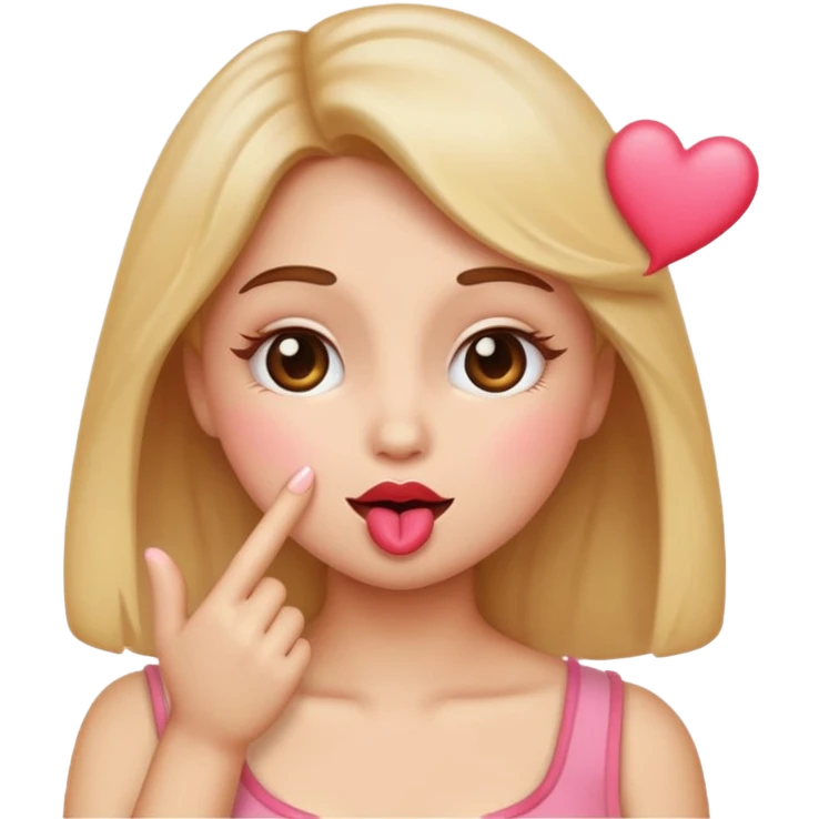 Flirty emoji, blowing a kiss, romantic and sweet emoji