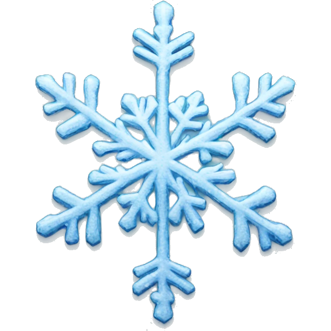 Winter Crystal snow flake  emoji
