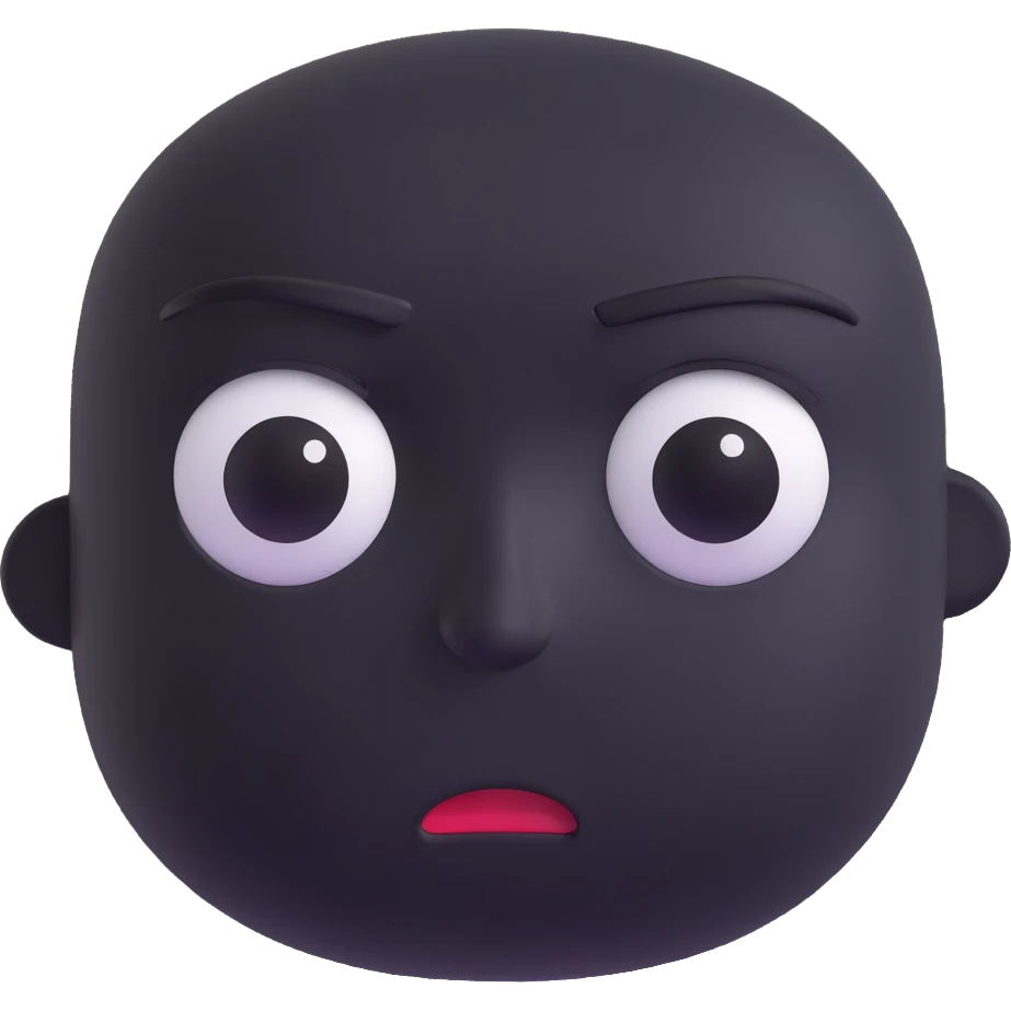 sad face, frowning, watery eyes emoji