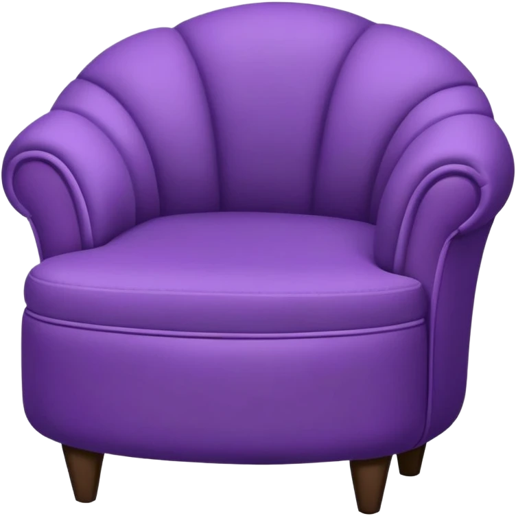 Ottoman bag chair purple  emoji