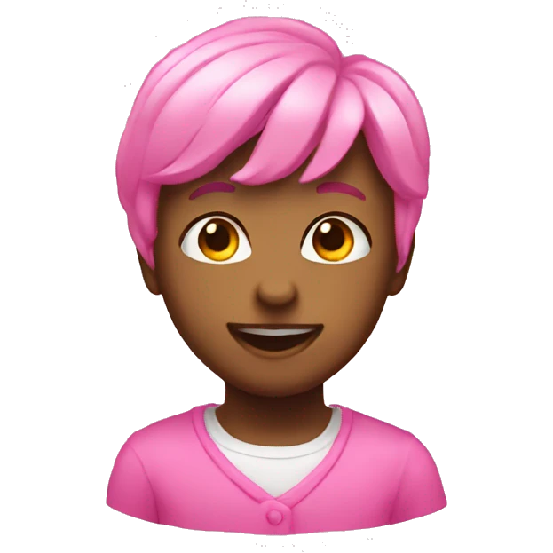 Smitten emoji pink accent emoji