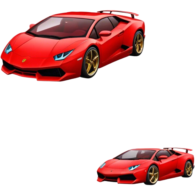 red lamborgini  emoji