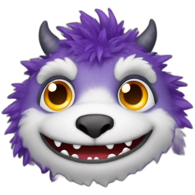 Fuzzy dragon emoji