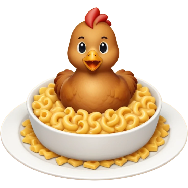 chicken with mac and cheese emoji