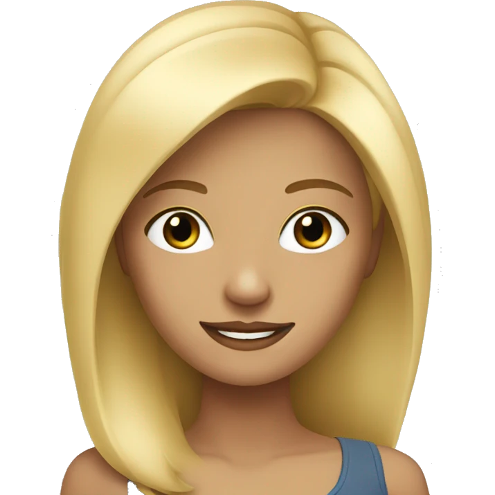 nice blonde girl  emoji