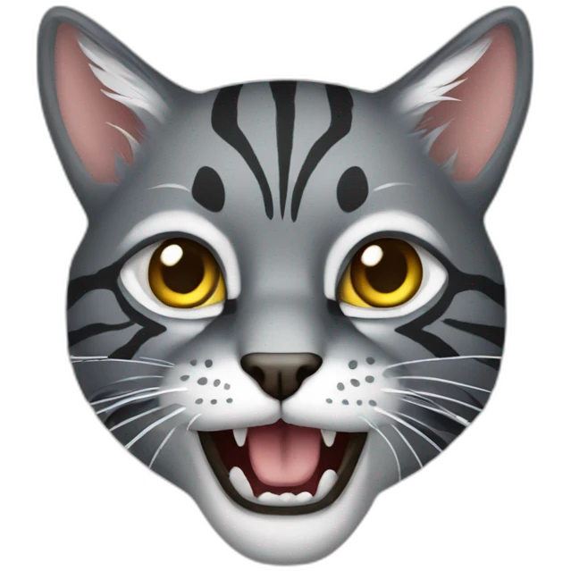 Predatory cat emoji
