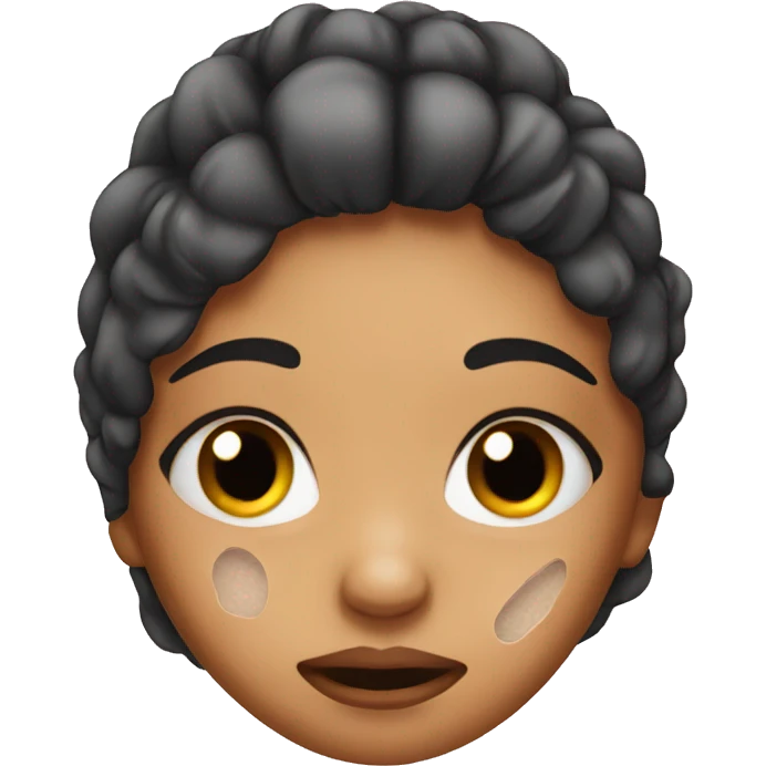 Girl face breaking out with acne  emoji