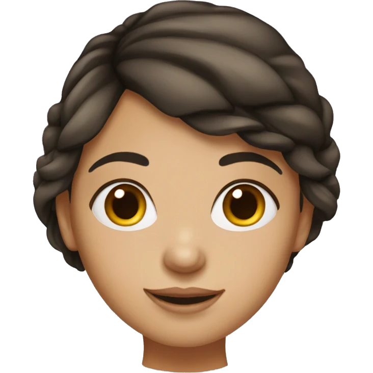 brunette girl emoji