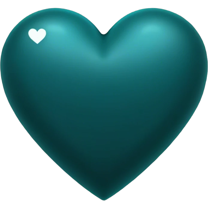 Dark teal heart emoji
