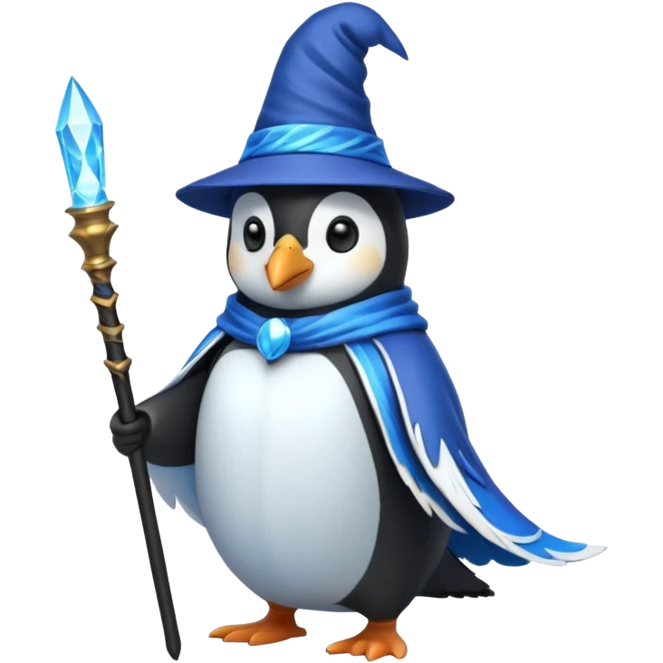Penguin Wizard emoji