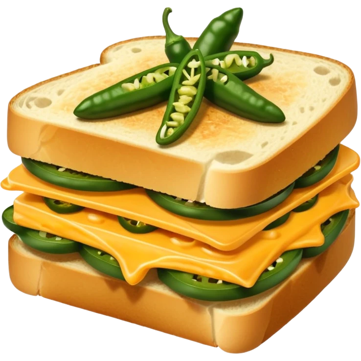 	•	Jalapeñolu sandviç emoji