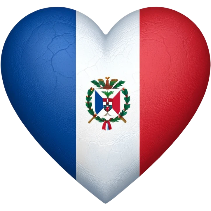 Dominican flag as a heart emoji