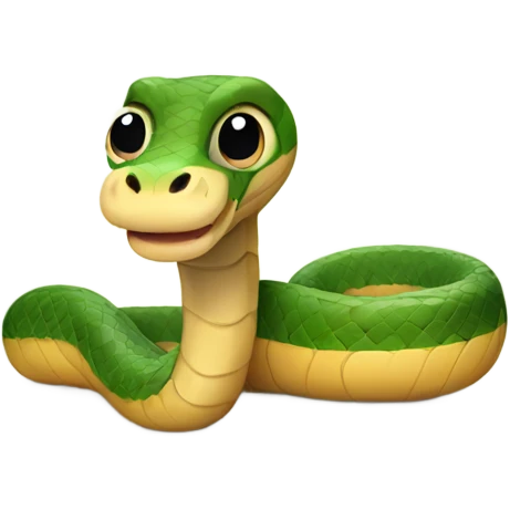Cute snake with legs and feet emoji