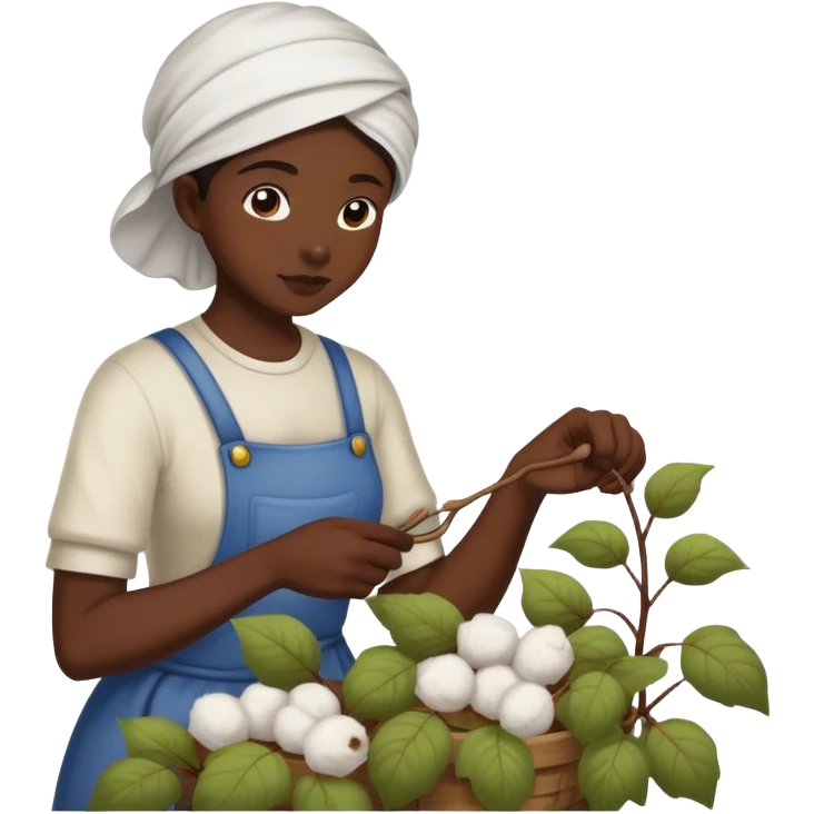 Picking cotton emoji