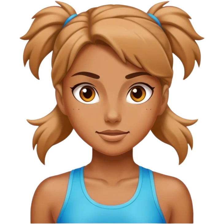 Exercising girl emoji