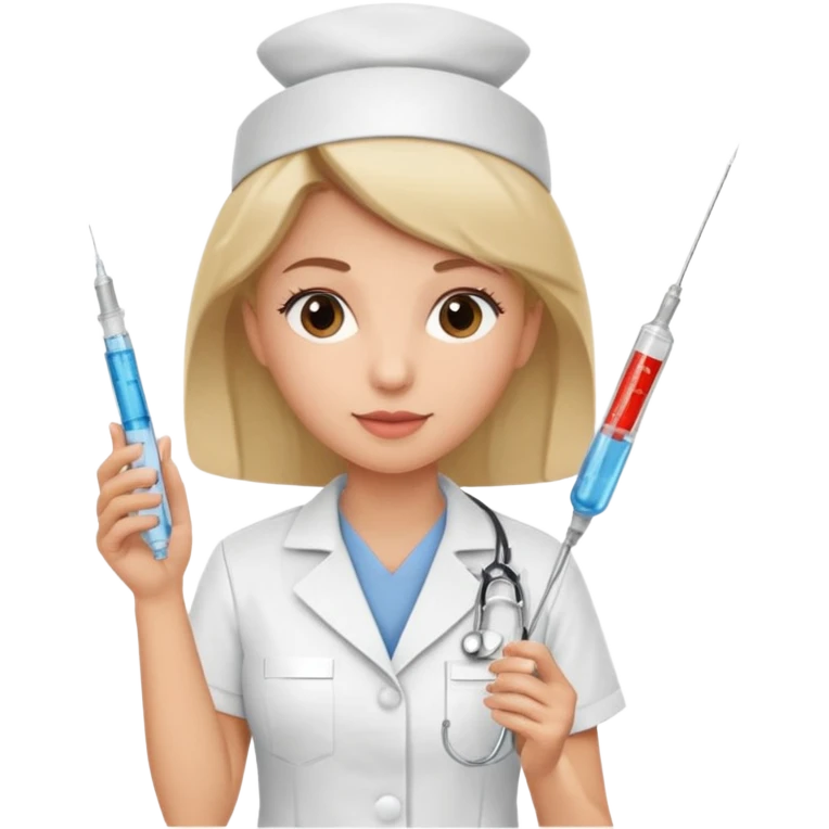 Nurse with syringe emoji