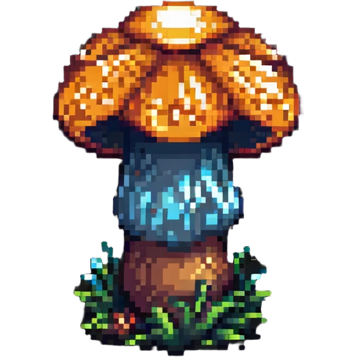 glowing mushroom emoji