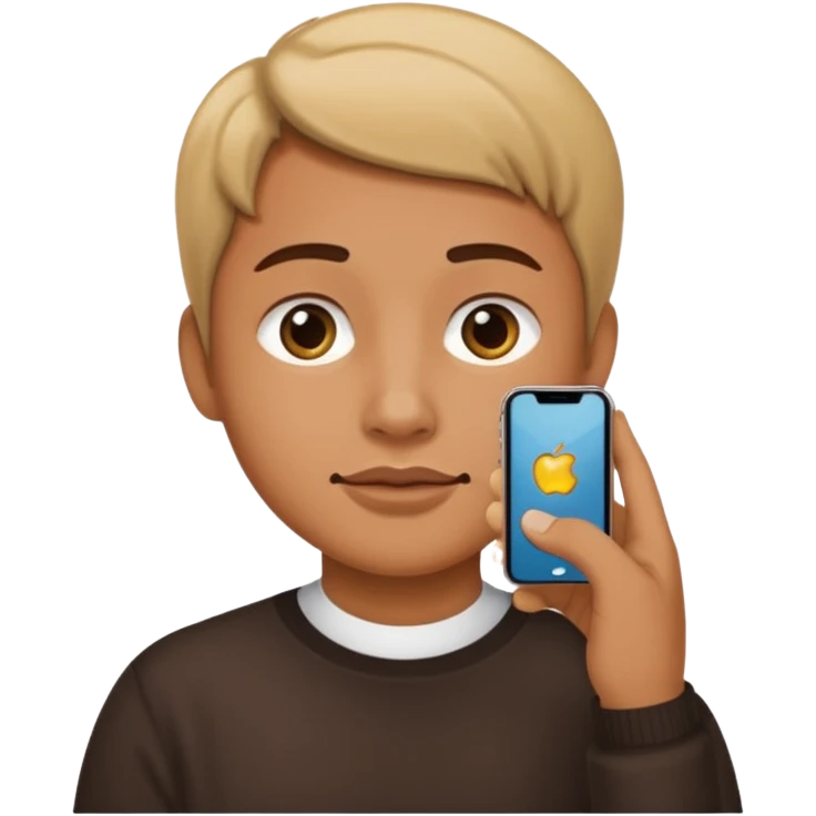 iphone under the chin emoji