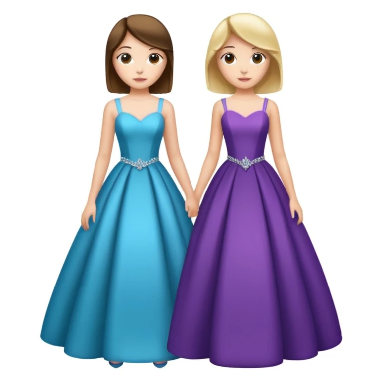 girls in a prom emoji