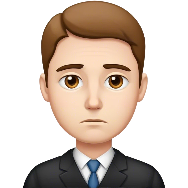 Sad lawyer emoji