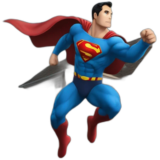 Superman sur maison emoji