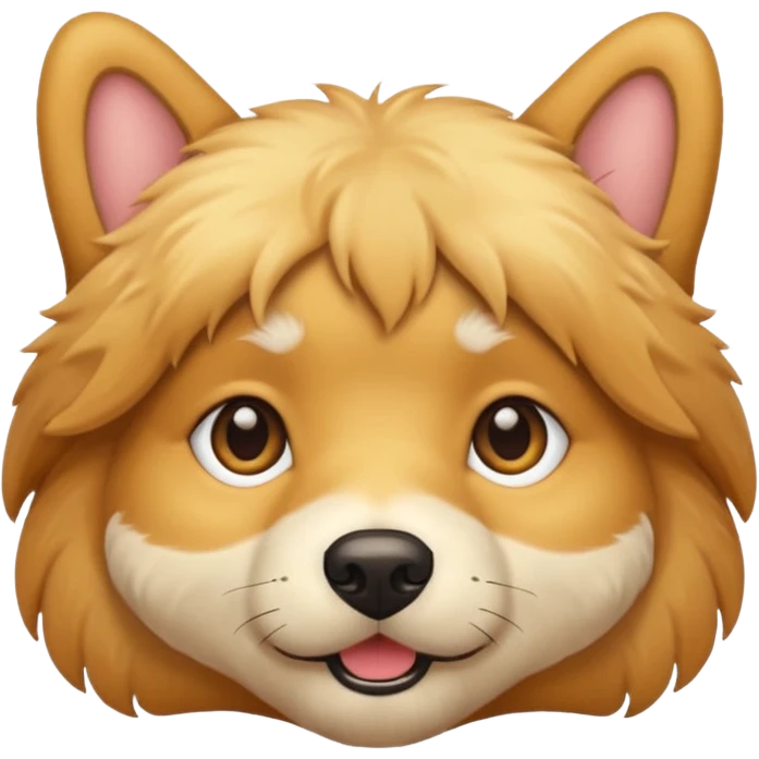 golden dog short fur emoji