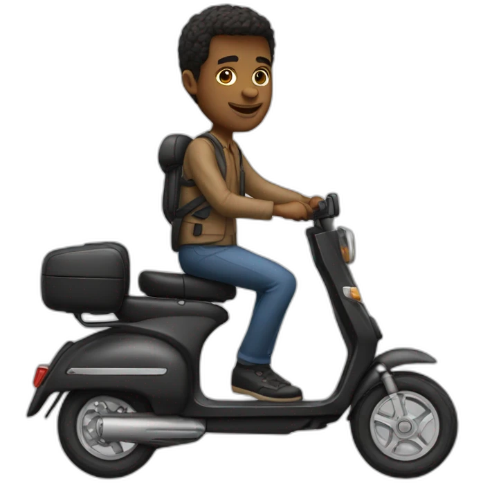 francois holland sur un scooter emoji