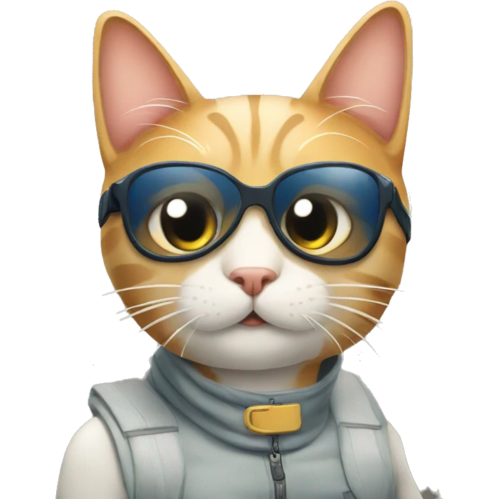 Cat in plane  emoji