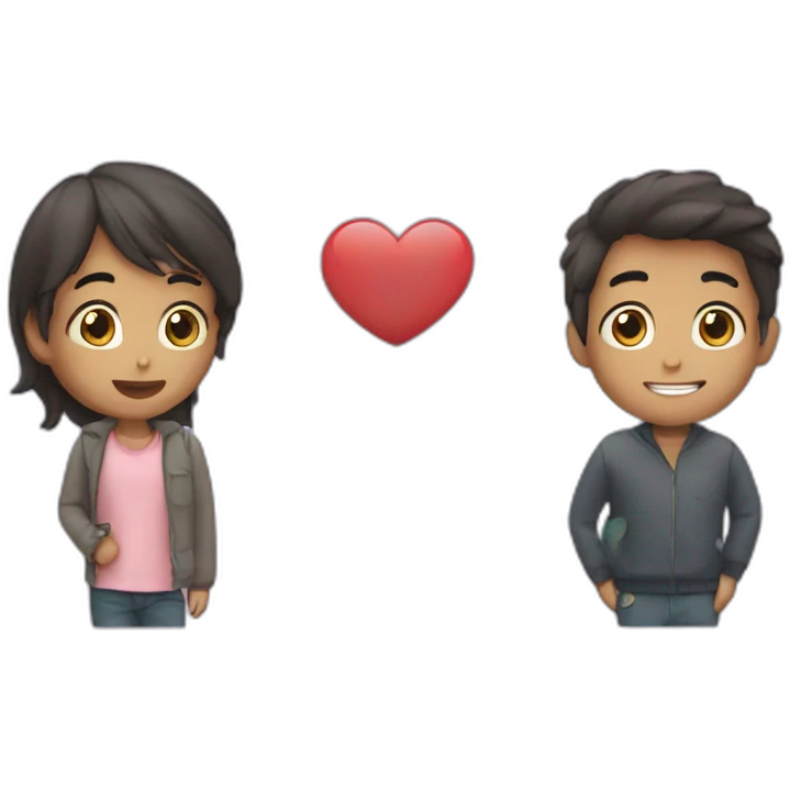 A boy saying I love you🩵 to a girl emoji