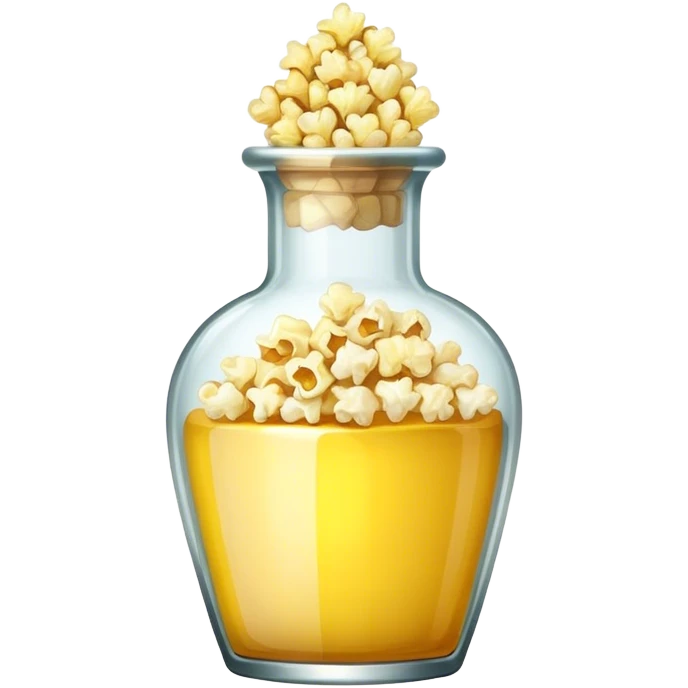 potion bottle filled with popcorn emoji