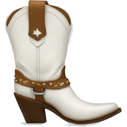 White cowgirl boots emoji