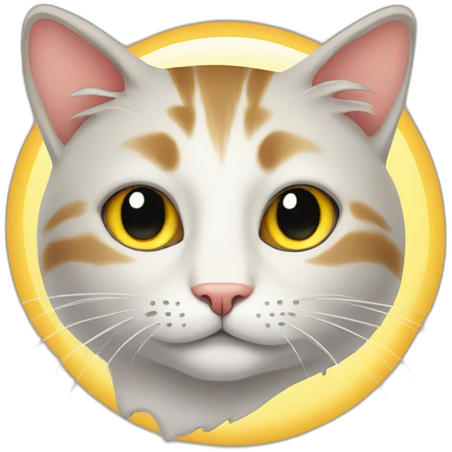Cat with sun emoji